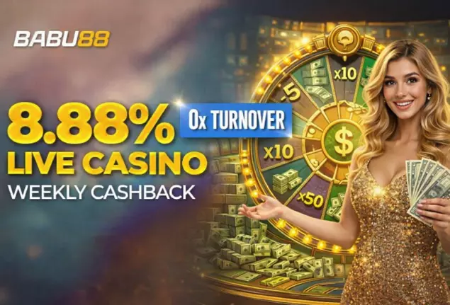8.88% Live Casino Weekly Cashback